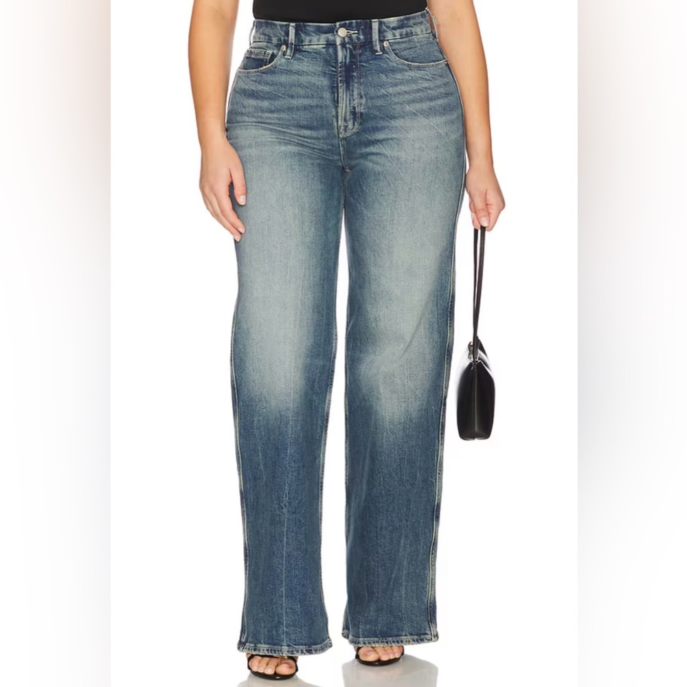 Good American Good Skate Wide-Legged Jeans